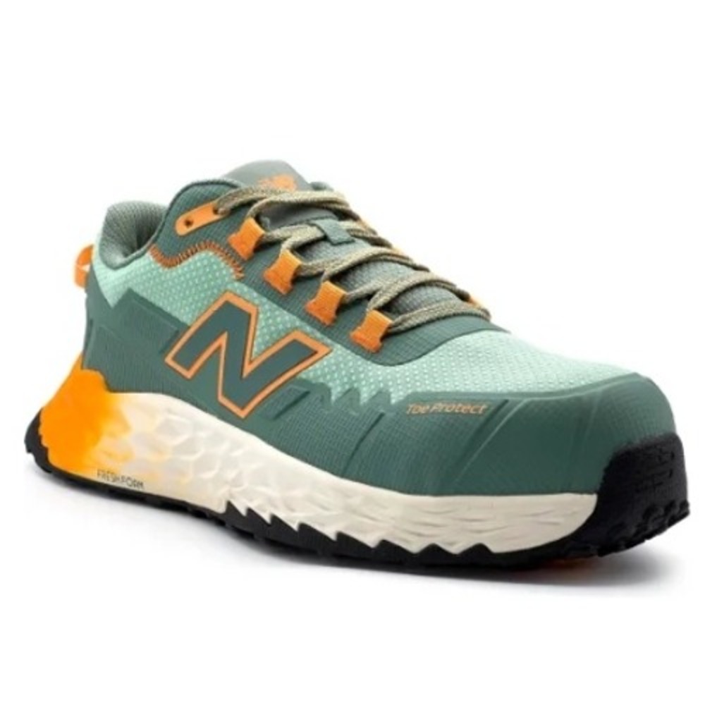 New Balance Fresh Foam 806 Women's 5.5 B Sage Green Orange Safety Shoe WUFCCEHAP